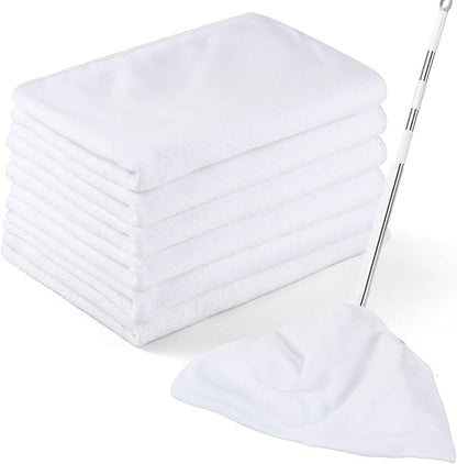 6 Pack Extra Large Microfiber Cleaning Cloths 20"x30", Lint-Free Reusable Towels