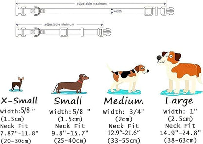 Mihqy Dog Collar with Bohemia Floral Tribal Geometric Patterns - Soft Ethnic Style Collar Adjustable for Small Medium Large Dogs(Blue Ethnic Style,XS)