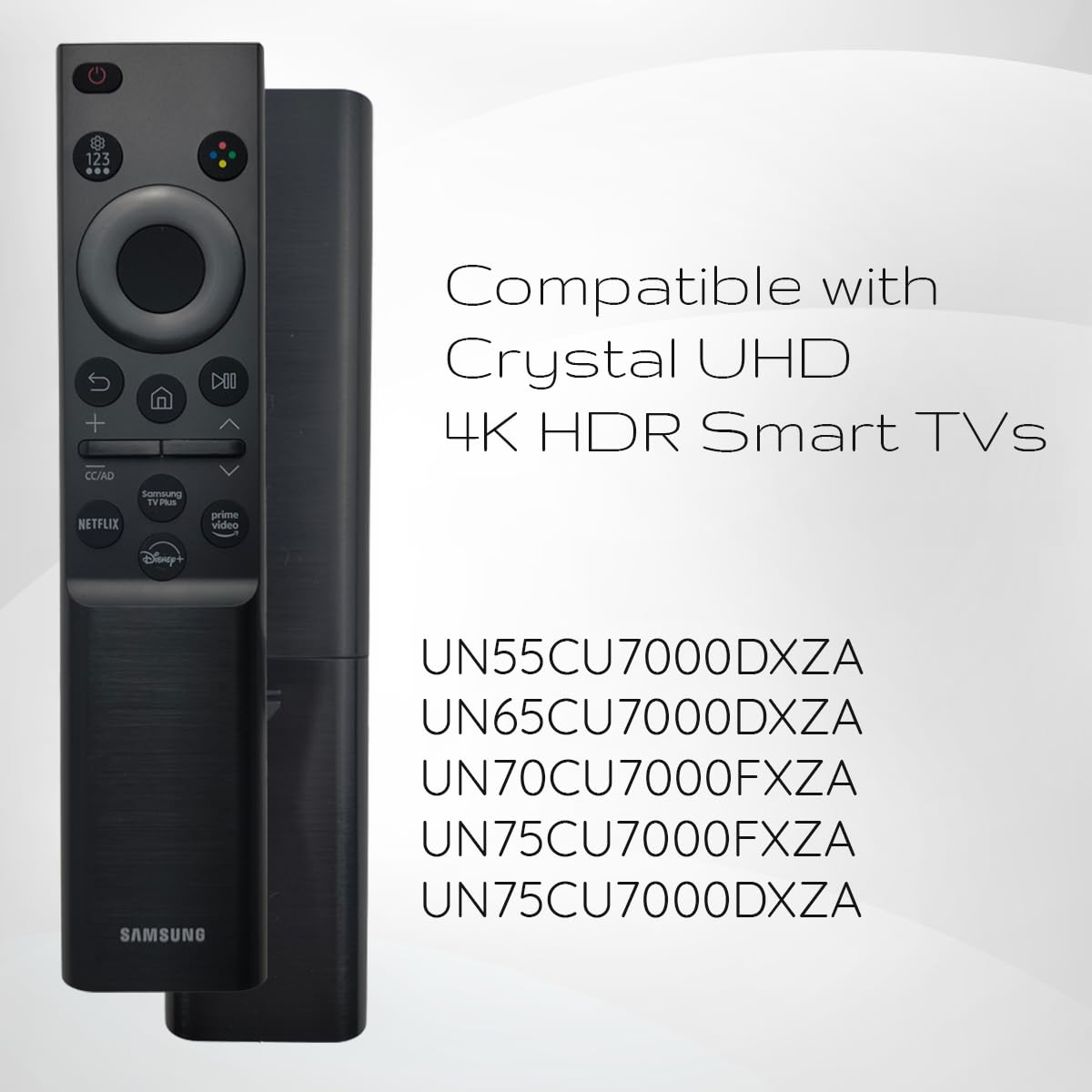 Ceybo Original Solar Voice Remote Control Replacement with YouTube Netflix Shortcut for Samsung Smart TVs, Compatible with Neo QLED 8K, QLED (BN59-01480A)