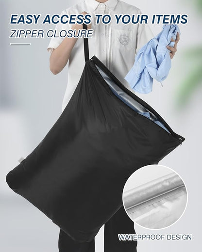 OTraki 2Pcs Large Laundry Bags 24x32 inch Wet Dry Bag Reusable Waterproof Bag