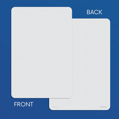 Notsu Dotted Index Cards 4x6 inch (Pack of 50) | Bullet Dot Grid Vertical Index Note Cards with Rounded Corners, Thick Paper Stock 350 gsm