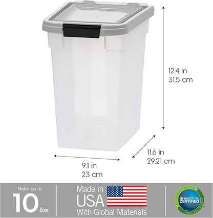 IRIS USA Airtight Dog Food Storage Container, WeatherPro,