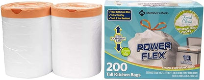 Members Mark 13 Gal Power Flex, Leak Protection, Tall Kitchen Simple Fit