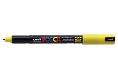 POSCA PC-1MR Permanent Marker Paint Pens, Ultra Fine Tip, Multi Surface Use On Wood Metal Paper Canvas Cardboard Glass Fabric Ceramic Rock Pebble Porcelain, Set of 8 x 0.7 mm, Standard Colours