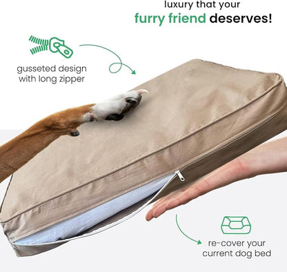 Molly Mutt Huge Dog Bed Cover - Wild Horses Print - Measures 36”x45”x5’’ - 100% Cotton - Durable - Breathable - Sustainable - Machine Washable Dog Bed Cover