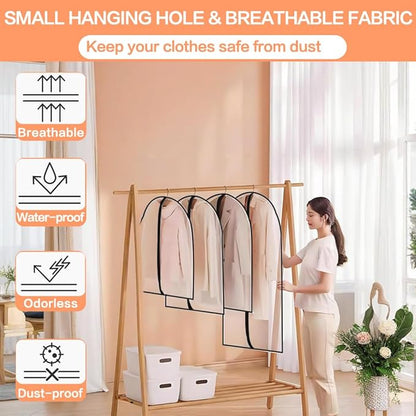 Garment Bags for Hanging Clothes Travel Clothing Suit Bags for Closet Storage
