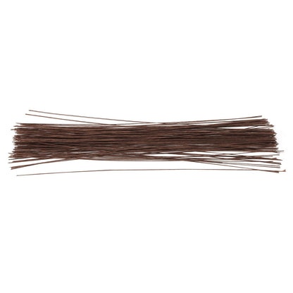 FUNSUEI 500 PCS 16 Inch 2 Gauge Floral Stem Wire, Flexible Brown Floral Wire for Flower Making, DIY Floral Arrangements and Decorations