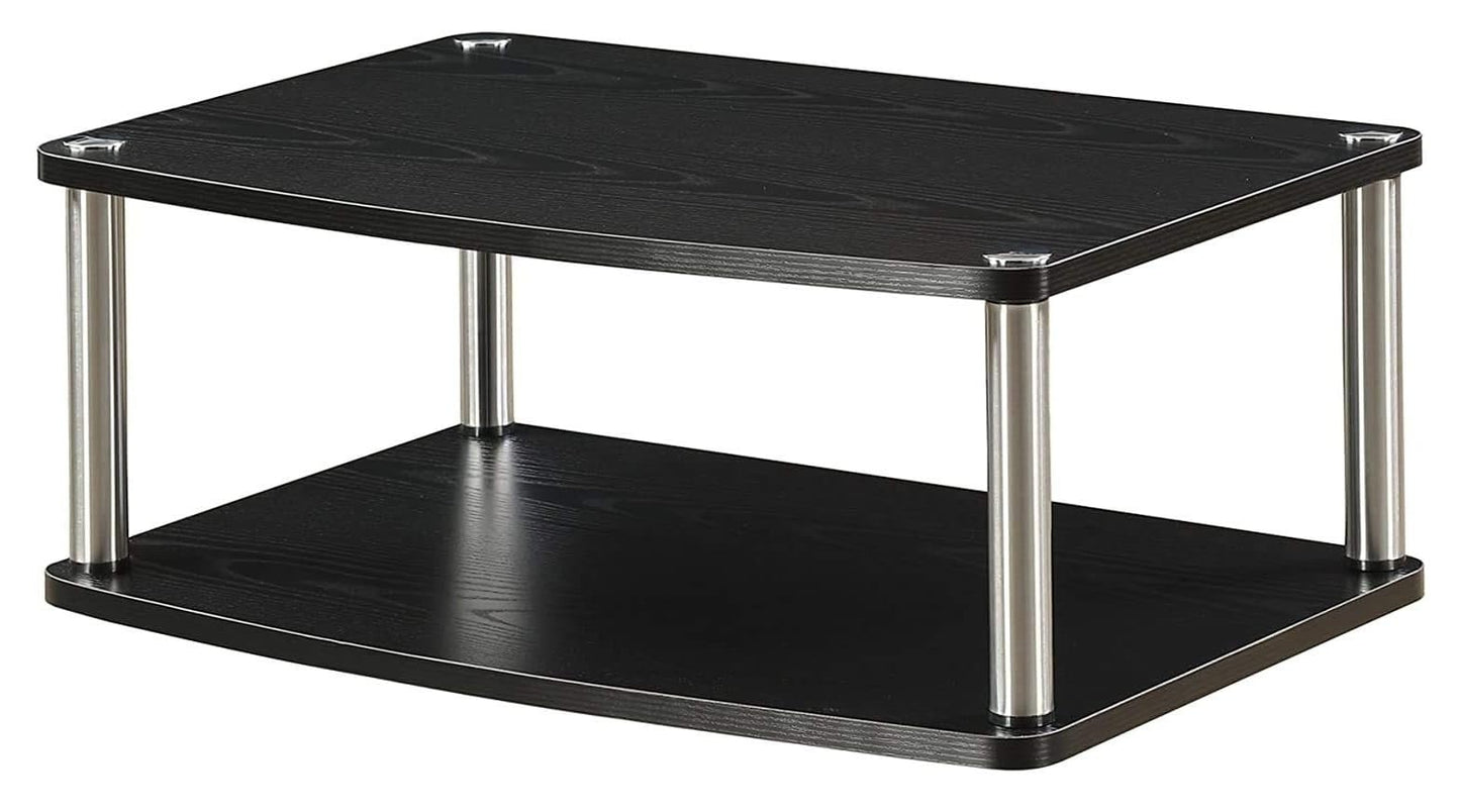 Convenience Concepts Designs2Go 26 inch Double Tier Swivel Riser, Black