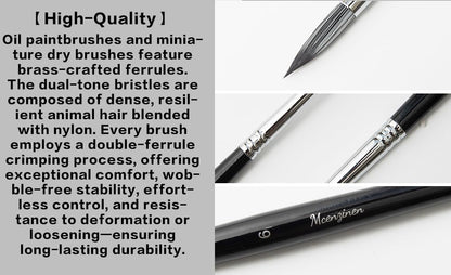 Mcenzinen 20 Pcs Paint Brushes, Professional Acrylic Paint Brush Set Artists Complete Range of Sizes with Palette Knife & Canvas Bag for Acrylic, Oil, Watercolor, Gouache