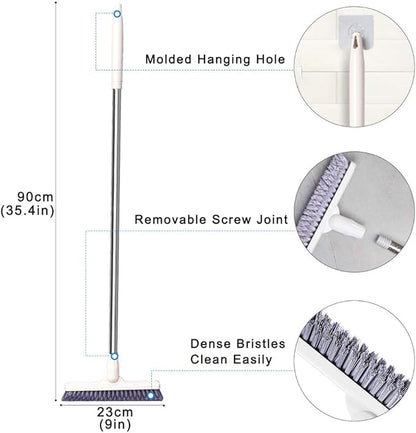 Affogato Floor Scrub Brush Bathroom Long Handle Bathtub Push Broom Shower Tile