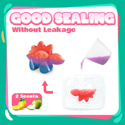 Dino Soap Making Kit - Science Experiments for Kids - Dinosaur Soap Crafts Kit for Girls & Boys – Great Dinosaur Toys STEM Gift for Kids, Fun Educational Activity & Science for Ages 8-12