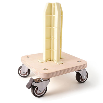 NEWISHTOOL Portable Vinyl Roll Rack Stand Storage Mobile Cart with Lockable Caster Wheels, Vinyl Rack Tool for Holds Car Wrap Material Rolls Media, Decal, Film, Transfer Paper Tape Roll Holder