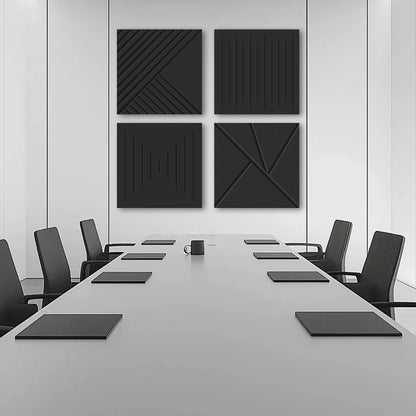6 Pack Acoustical Wall Panels–TEMGCUAM 60" x 40" Large Art Acoustic Panels, Decorative Acoustic Panels, Sound Absorbing Wall Panels for Home, Office, Recording Studio