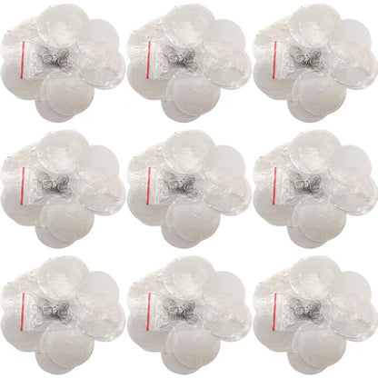 Lmlliang 20pc 2Inch Round Capiz Sea Shells,1Holes Capiz Shells,for Home Decor,Wind Chimes,Jewelry Making Crafts Decoration (White1)