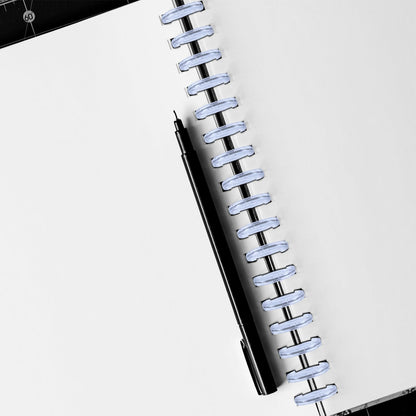 Outus 50 Pieces Expansion Discs Notebooks Planner Discs Book Expansion for DIY Notebooks Planners Clear with Silver Sequins(1.5 Inch)