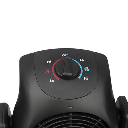 Techni Home Dual Comfort 2-in-1 1500W Space Heater & Fan, Portable, Energy Efficient Electric Heater or Fan with Adjustable Tilt for Indoor Use, Compact Personal Heater for Home and Office