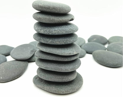 Lifetop 50 PCS Rocks Bulk for Painting, 2"-3" Natural River DIY Flat & Smooth Kindness Stones for Crafts, Decoration, Medium Rocks for Painting,Hand Picked