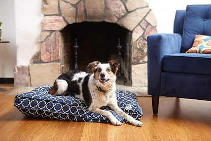Molly Mutt Sheepy Wool Crate Mat - 100% Cotton Canvas Cover with Temperature-Regulating 100% Natural Wool-Filled Insert Dog Bed - Soft & Supportive Wool-Filled Bed - (36"x24"x2.5", Grey)