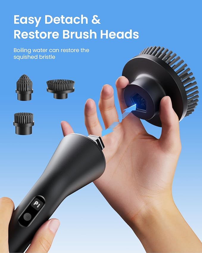 Leebein Electric Spin Scrubber, Cordless Cleaning Brush