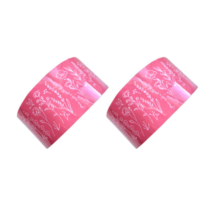 The Farming Artist Mailed It Designer Pink Floral© Small Business Packing Tape - Pretty Packaging Tape for Shipping - Set of 2-2" x 55 Yds Each, 110 Yds Total (Pink, 55 Yd 2 Rolls)