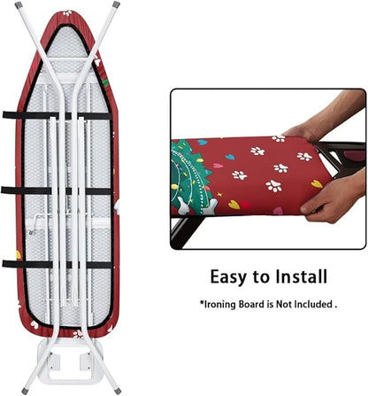 Cat Christmas Iron Board Cover Dust Cover Extra Wide Ironing Board Cover