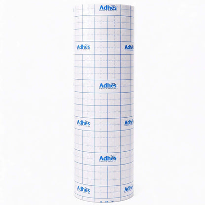 ADHES Premium Crystal Clear Transfer Tape for Vinyl with Grid, 12" x 50FT, No Stretch PET Transfer Paper Roll, Precision Application Tape for Cricut, Small Designs & Detailed Graphics