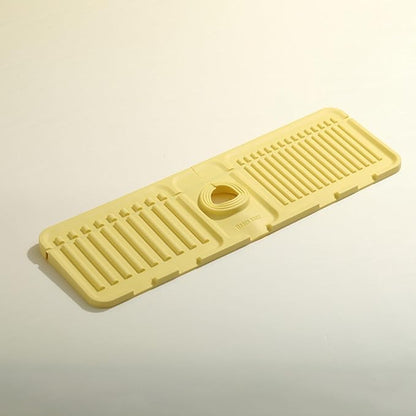 Sink Faucet Absorbing Mat, Kitchen Sink Splash Guard Longer Silicone Sink