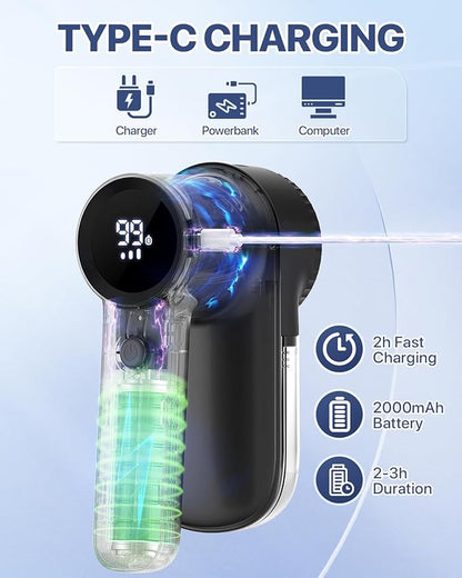 Rechargeable Fabric Shaver Lint Remover : 3-Speeds Sweater Shaver