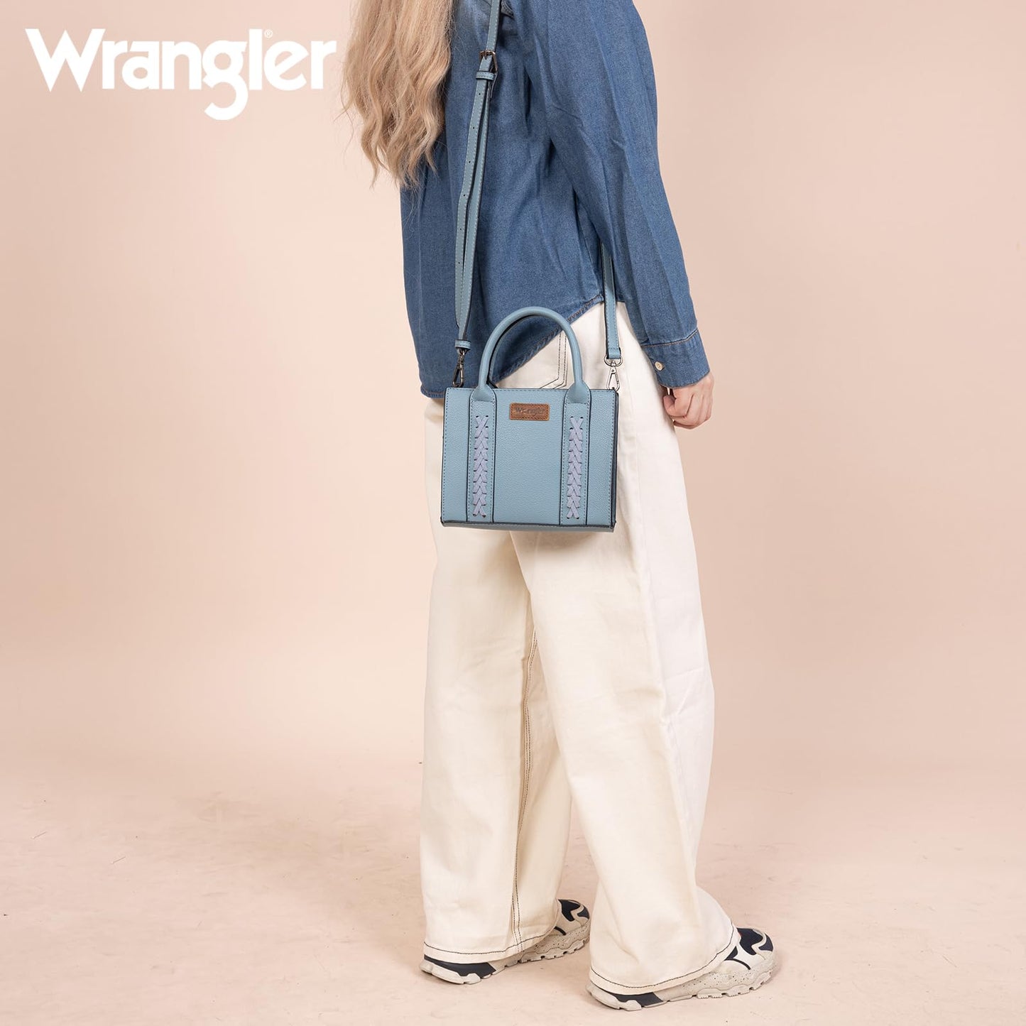 Wrangler Mini Tote Bag for Women Cute Small Satchel Purse Top-handle Handbag with Strap