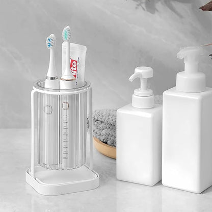 Toothbrush Holders with Drain Tray, Hanging Toothbrush and Toothpaste Holder