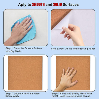 YCCYYCCY 3mm Self-Adhesive Cork Board Roll, 1/8" Thick Cork Boards for Walls, 40 x 120cm/ 47"x16" Cork Board Roll for Office, Home, School(3mm, 40x120cm)