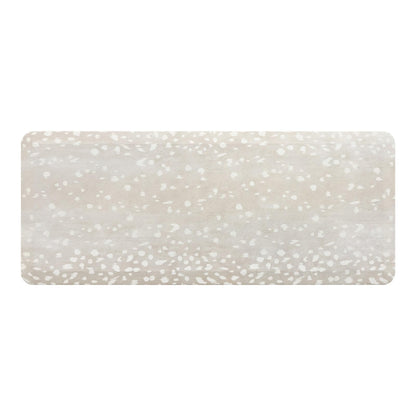 House of Noa Nama Standing Mat – Anti-Fatigue Kitchen Mats for Floor, Cushioned & Non-Slip Kitchen Comfort Mat for Standing, Thick Foam Anti-Fatigue Mat for Kitchen & Workspaces, Fawn Shea 22" x 54"