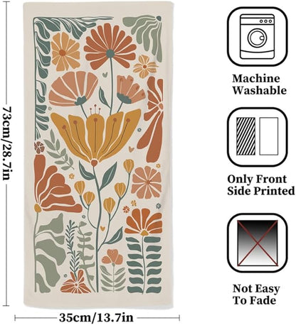 Boho Floral Hand Towels