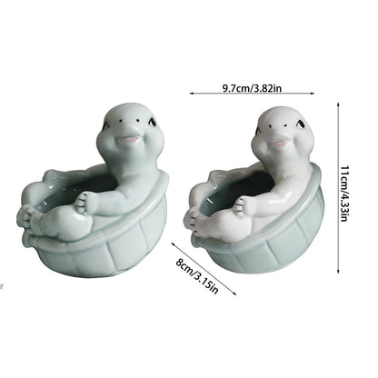 Zkbszn Turtles Flower Pots Flower Planter Pots Decorative Turtles Succulents Planter Creative Cartoon for Garden Desktop Decors
