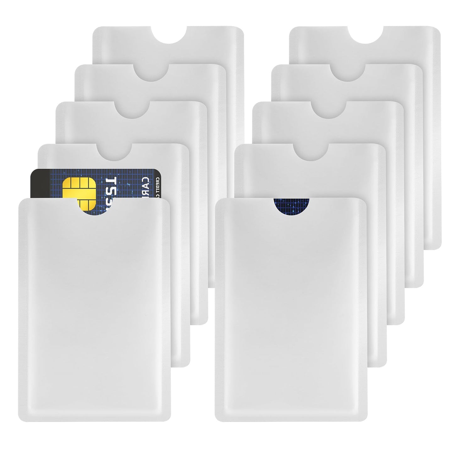 Ouligay 10PCS RFID Blocking Sleeves - Credit Card Holder & Identity Card Protector Set