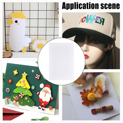 AHANDMAKER 10 Sheets White EVA Foam Sheets 11.8 x7.9 Inch 1.5mm Thickness Craft Foam Paper for Crafts Project Cardmaking Scrapbooking Cosplay Costume