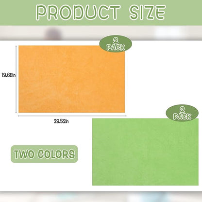 4 Pack Extra Large Microfiber Cleaning Cloths 20"x30", Lint-Free Reusable Towels