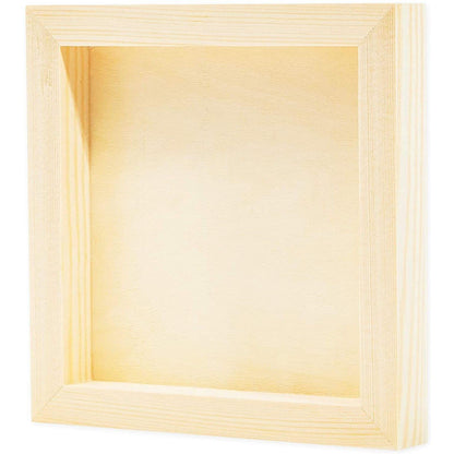 Bright Creations Wood Panels for Painting - 6 Pack, 6x6 in - Unfinished Square Wood Panels for Art & Craft Supplies - Smooth Pine Cradle Canvas Boards