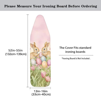 Cute Bunny Ironing Board Cover Standard Size Tulip Ironing Board Pad Ironing