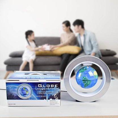 Magnetic Levitation Floating Globe 4" Constellation Geography LED Lights Rotating for Kids,Cool Office Desk Unique Men Gift Ideas or Birthday Tech Present Gadgets for Teenage Boys