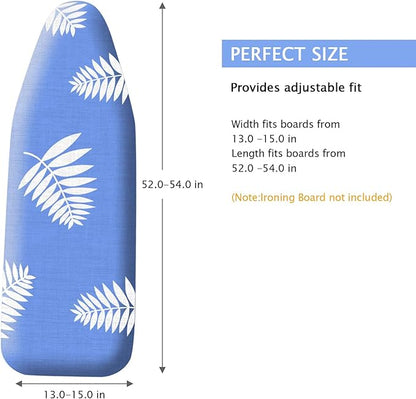 SheeChung Ironing Board Cover and Pad 15x54, Thick Ironing Board Cover