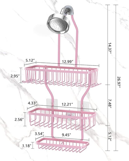 Pink Shower Caddy for Bathroom