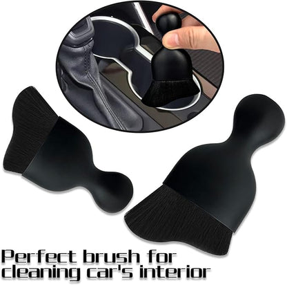 Car Interior Dust Brush, Auto Detailing Brush, Soft Bristles Car Cleaning