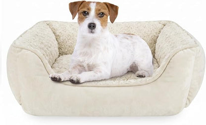 JOEJOY Rectangle Dog Bed for Large Medium Small Dogs - Washable Orthopedic Sofa Bed, Soft Breathable Puppy & Pet Cuddler, Durable Calming Dog Bed with Anti-Slip Bottom, Multiple Sizes