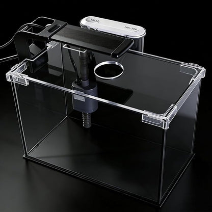 FS&AQ 5 Gallon Betta Fish Tank with Filter Light and Lid Small Aquarium Starter Kit Perfect for Desktops Offices or Beginners