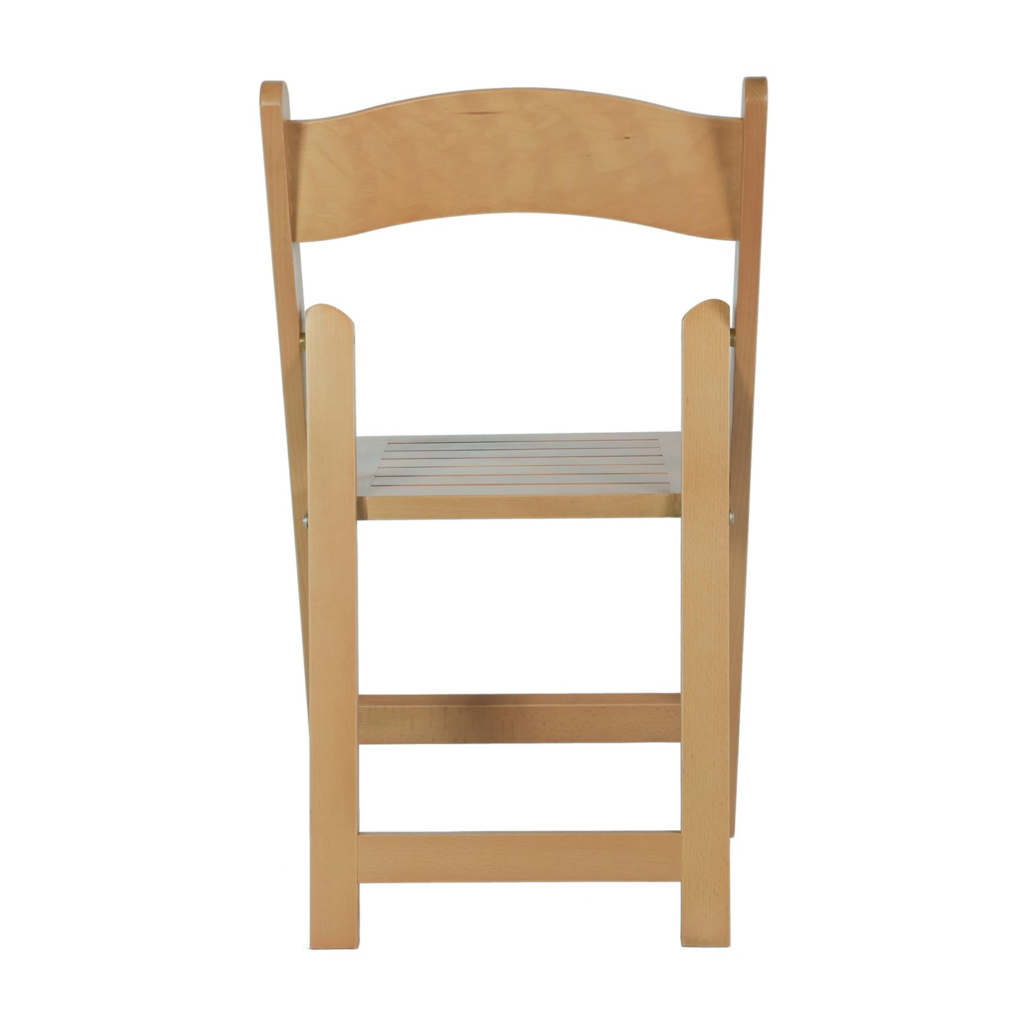 Flash Furniture Holden Commercial Solid Wood Dining Chair, Foldable Design, Solid Beechwood Frame, Curved Back, Mortise and Tenon Construction, Oak
