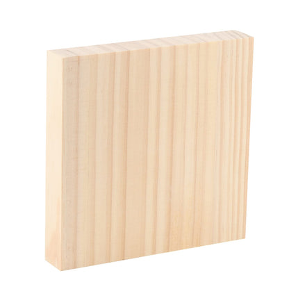 LEXININ 10 PCS 6 x 6 x 1 Inch Wood Carving Blocks, Wooden Blocks, Unfinished Whittling Blocks for Crafts, DIY Projects, Carving
