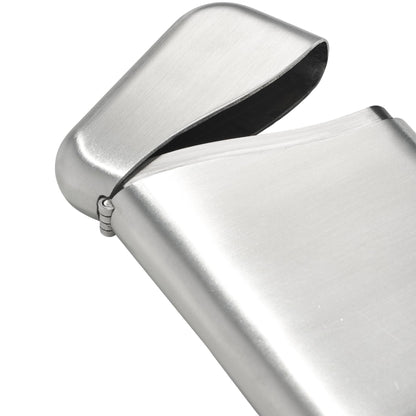 Craighill Summit Business Card Case - Front Pocket Card Holder for Men & Women, Slim & Stylish, Fits Cash, Credit & Business Cards, Solid Metal Construction - Stainless Steel