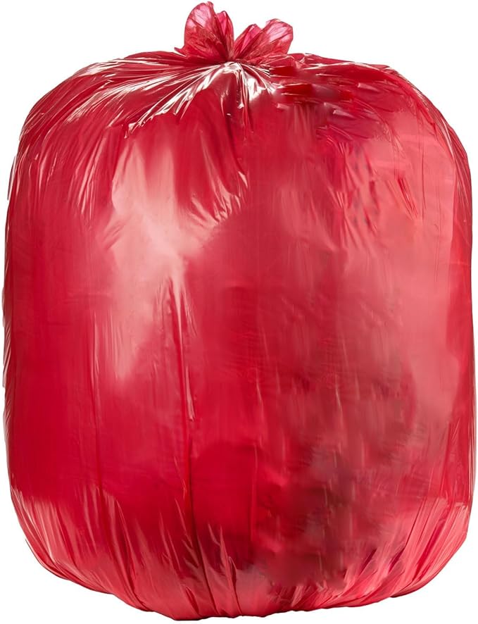 Ultrasac Heavy Duty 55 Gallon Red Trash Bags