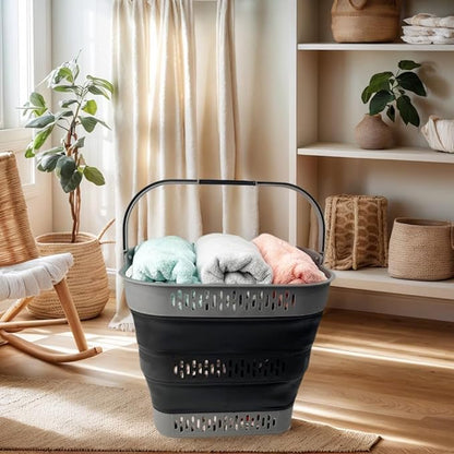 SAMMART 38L Collapsible Plastic Laundry Basket